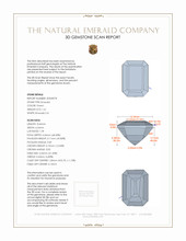 1.61 Ct. Emerald from Zambia 3 D Scan Report