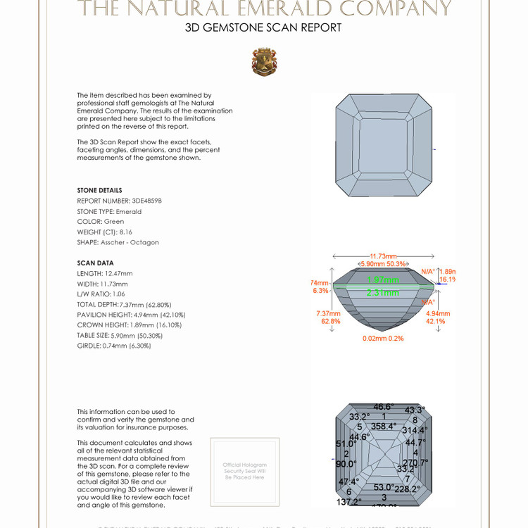 8.16 Ct. Emerald from Zambia