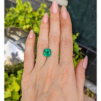 3.58 Ct. Emerald from Zambia Life Style
