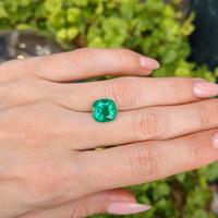 3.58 Ct. Emerald from Zambia Life Style