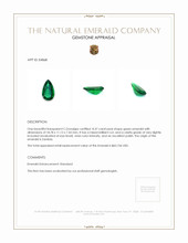 8.37 Ct. Emerald from Zambia Appraisal