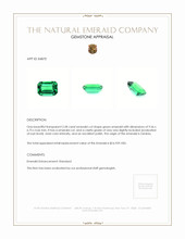2.28 Ct. Emerald from Zambia Appraisal