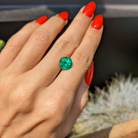 2.74 Ct. Emerald from Colombia Life Style