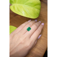 3.66 Ct. Emerald from Brazil Life Style