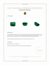 4.27 Ct. Emerald from Brazil Appraisal