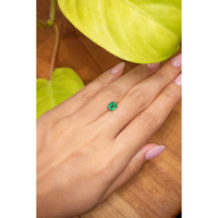 0.87 Ct. Emerald from Brazil Life Style
