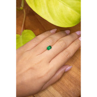 0.87 Ct. Emerald from Brazil Life Style