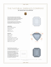 1.21 Ct. Emerald from Brazil 3 D Scan Report