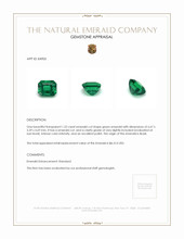 1.22 Ct. Emerald from Brazil Appraisal