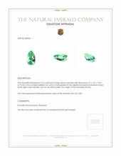 2.55 Ct. Emerald from Russia Appraisal