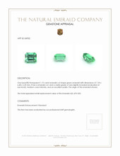 1.75 Ct. Emerald from Russia Appraisal