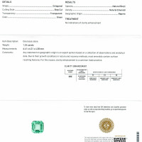 1.24 Ct. Emerald from Nigeria Scan Report