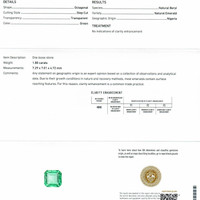 1.88 Ct. Emerald from Nigeria Scan Report