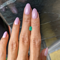0.46 Ct. Emerald from Zambia Life Style