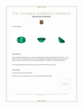 1.97 Ct. Emerald from Zambia Appraisal
