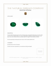 3.02 Ct. Emerald from Zambia Appraisal