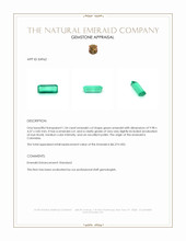 1.54 Ct. Emerald from Colombia Appraisal