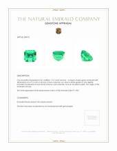 1.57 Ct. Emerald from Russia Appraisal