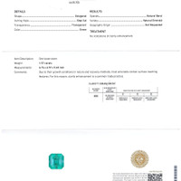 1.57 Ct. Emerald from Russia Scan Report