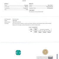 2.58 Ct. Emerald from Russia Scan Report