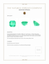 8.61 Ct. Emerald from Colombia Appraisal