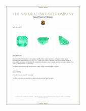 8.61 Ct. Emerald from Colombia Appraisal