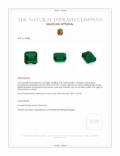 2.98 Ct. Emerald from Zambia Appraisal