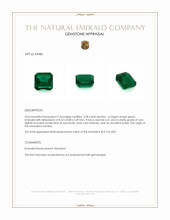 2.98 Ct. Emerald from Zambia Appraisal