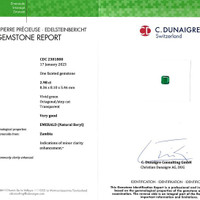 2.98 Ct. Emerald from Zambia Scan Report