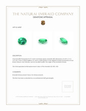 0.57 Ct. Emerald from Russia Appraisal