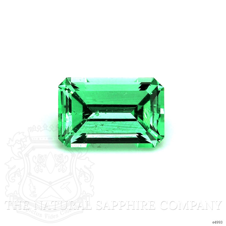 Antique Style Emerald Pendant 0.93 Ct., Platinum 950