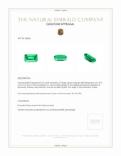 0.70 Ct. Emerald from Russia Appraisal