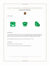 0.59 Ct. Emerald from Russia Appraisal