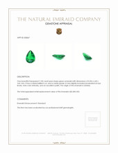 1.00 Ct. Emerald from Zambia Appraisal