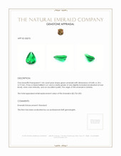 1.06 Ct. Emerald from Zambia Appraisal