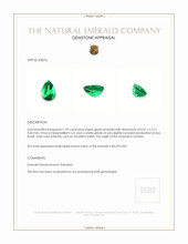 1.09 Ct. Emerald from Zambia Appraisal