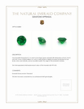 2.14 Ct. Emerald from Zambia Appraisal