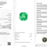 5.95 Ct. Emerald from Colombia Scan Report