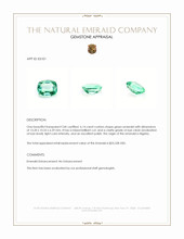 6.14 Ct. Emerald from Nigeria Appraisal