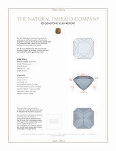 1.38 Ct. Emerald from Ethiopia 3 D Scan Report