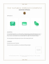 1.71 Ct. Emerald from Ethiopia Appraisal