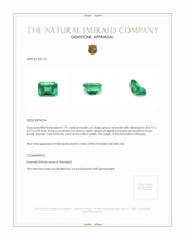 1.79 Ct. Emerald from Ethiopia Appraisal