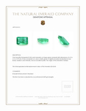 0.58 Ct. Emerald from Zambia Appraisal