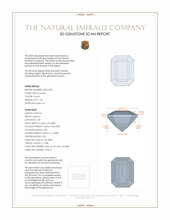 1.36 Ct. Emerald from Ethiopia 3 D Scan Report