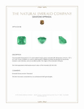 2.72 Ct. Emerald from Ethiopia Appraisal