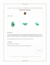 0.68 Ct. Emerald from Russia Appraisal