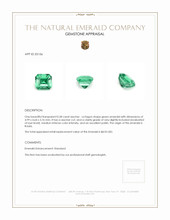 0.58 Ct. Emerald from Russia Appraisal