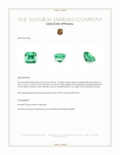 0.58 Ct. Emerald from Russia Appraisal