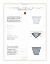 0.66 Ct. Emerald from Russia 3 D Scan Report