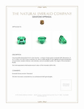 0.55 Ct. Emerald from Russia Appraisal